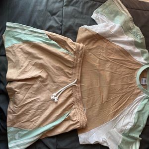 Women’s adidas short two piece set.